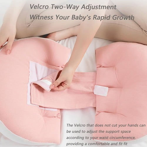 ShadeMart Adjustable Maternity Pillow, Blue Wedge for Back & Belly Support - Lightweight & Cool Travel Pillow