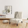 thumbnail image 2 of Designart "Contemporary Minimalist Black and White V III" Black Lines Upholstered Accent Chair - Modern Arm Chair For Living Room, 2 of 5