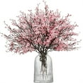 thumbnail image 2 of Faux Gypsophila Cherry Blossom Stem,1PC Artificial Flowers for Wedding Centerpieces, Table Arrangements, Home Decor,Pink,1PC,Artificial flowers, 2 of 9