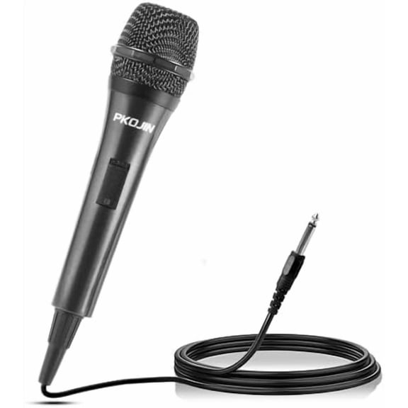 Dynamic Karaoke Microphone for Singing, Vocal Wired Microphone for Karaoke, Handheld Mic with 10 Ft Cable, Mics for Speaker with ON/Off Switch$$
