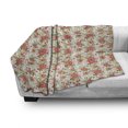 thumbnail image 2 of Floral Soft Flannel Fleece Throw Blanket, Illustration of Continuous Romantic Pattern with Spring Flowers, Cozy Plush for Indoor and Outdoor Use, 50" x 70", Multicolor, by Ambesonne, 2 of 5