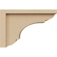 thumbnail image 3 of 4"W x 12"D x 8"H Classic Bryant Rough Cedar Woodgrain TimberThane Corbel, Primed Tan, 3 of 6