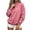 Pink, variant on NominalSnug Womens Half Zip Oversized Sweatshirts Lightfleece Lined Long Sleeve Pullover Tops Fall Fashion Clothes