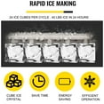thumbnail image 4 of Ice Maker Machine With Ice Scoop And Basket Countertop 40 LBS In 24 Hours Compact And Self Cleaning For Home /Kitchen/Office, 4 of 6