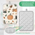 thumbnail image 6 of Yayeee Pot Holders Kitchen Heat Resistant with Pocket 7"x9.8" Cotton Oven Cooking Hot Pads, Beige Fall Leaves, 6 of 7