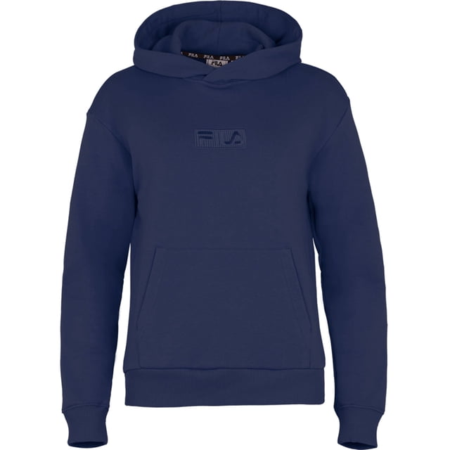 FILA Ladies Hoodie BAICOI - Sudadera, sudadera, capucha, manga larga, logotipo bordado Azul M (Medium)