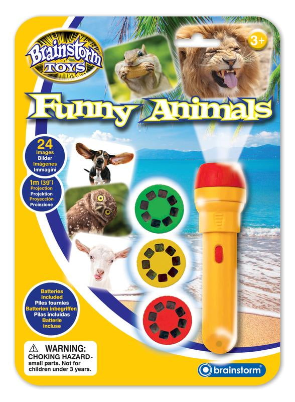 Brainstorm Kids Educational Toys Animal Picture Cute & Cuddly Torch Projector 
