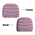 thumbnail image 6 of Kdxio Stars And Stripes Pattern Print 2 Piece Car Head Rest Covers Set Auto Front/Rear Seats Headrest Cover Universal Fit Most Cars,Sedan, SUV, 6 of 9
