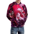 thumbnail image 2 of Hazbin Hotel Hoodie 3D Print Pullover Hooded Long Sleeve Sweatshirts Tops Blouse with Pocket for Mens Womens, 2 of 7