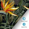 thumbnail image 4 of Tropical Plant Leaf Shower Curtain, Green Leaves Jungle Botanical Farmhouse Rustic Waterproof Polyester Durable Fabric Bathtub Curtains Set with 12 Hooks for Bathroom Decor, 72" X 72", 4 of 6