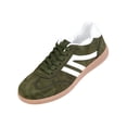 thumbnail image 2 of Women’s Retro Casual Sneakers with Gum Sole, Lightweight Walking Shoes, Soft Cushion Support, Lace-Up Everyday Trainers, 2 of 6