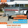 thumbnail image 2 of VEVOR Cric de Remorque, Fixation de Cric de Remorque à Vis Capacité de Poids 2500 lb, Support de Cric de Remorque avec Poignée pour Remorque RV, Remorque de Cheval, Remorque Utilitaire, Remorque de Yacht, 2 of 9