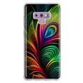 thumbnail image 1 of MUNDAZE Samsung Galaxy Note 9 Neon Rainbow Glow Peacock Feather Shockproof Clear Hybrid Protective Phone Case Cover, 1 of 6
