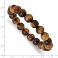 thumbnail image 2 of Primal Red Tiger's Eye Agate Beaded Stretch Bracelet, 2 of 4