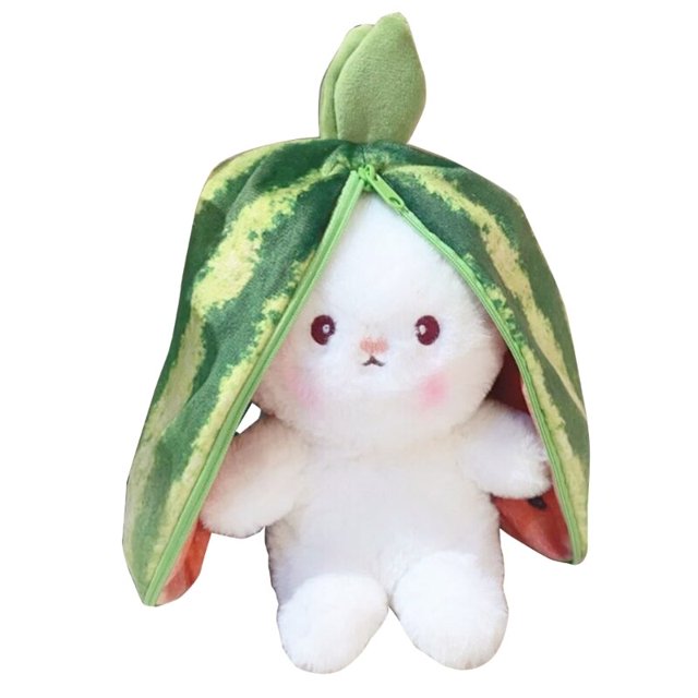 Almohada de peluche de conejo suave para niños, cojín de Animal de peluche, juguete para niños, 7 pulgadas, E65D