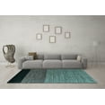 thumbnail image 3 of Ahgly Company Indoor Rectangle Abstract Light Blue Modern Area Rugs, 2' x 4', 3 of 4