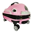 thumbnail image 3 of Maleta de viaje con ruedas de 20", diseño de automóvil, maleta con ruedas resistente con carcasa dura para niños, regalo para festivales Rosa, 3 of 9