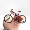 thumbnail image 5 of Versión mejorada 1:10 del nuevo modelo de bicicleta de montaña y cross-country de descenso, adornos de regalo de colección de metal, 5 of 5