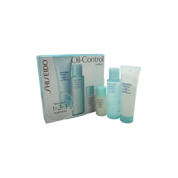 Pureness Kit BY Shiseido 2.7oz Deep Cleansing Foam, 3.3oz Balancing Softener, 1oz Matifying