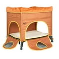thumbnail image 1 of Petique Bedside Lounge Portable 2 Level Pet Bed for Dogs & Cats, Lion's Den, 1 of 10