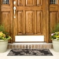 thumbnail image 4 of SAFAVIEH Courtyard Cindy Floral Indoor/Outdoor Area Rug, Black Natural/Brown, 4' x 5'7", 4 of 9