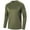 Army Green, variant on Men's Lightweight Quick Dry Long Sleeve Base Layer Top, Casual Sportswear for Running, Training and Outdoor Activities,Navy M