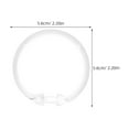 thumbnail image 2 of Masteelf 12-Pack Clear Shower Curtain Hooks, Rust-Resistant Bathroom Hardware Accessories for Easy Installation and Use, 2 of 8
