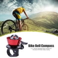 thumbnail image 1 of 2 en 1 bicicleta manillar campana brújula para MTB bicicleta seguridad ciclismo (rojo), 1 of 6
