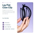 thumbnail image 2 of Gimme Beauty Curved Comfort Fit Clip - Curved Comfort Design for Headrest - Lightweight & Strong Break-Resistant Clips for All Hair Types - Aesthetic Non-Slip Accessory for Thick Hair - 1 Pack Black, 2 of 9