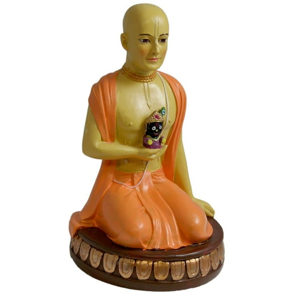 Lord Caitanya Mahaprabhu with Jagannatha Statue 6.5" Gauranga (K84)