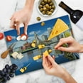 thumbnail image 4 of United States Cutting Board, Providence Rhode Island Riverfront Spring Season Water Reflection Buildings, Decorative Tempered Glass Cutting and Serving Board, Large Size, Multicolor, by Ambesonne, 4 of 5