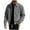 Dark Gray, variant on Jackets for Men with Zip Pockets Fashion Vertical Raised Ribbed Stand Collar Long Sleeve Outerwear Button Front Solid Color Elastic Cuffs Fall Jackets for Daily Wear 3XL