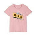 thumbnail image 1 of RXIRUCGD 2025 Vêtements d'Été pour Enfants T-shirt Imprimé Mode Mignon Col Rond Manches Courtes, 1 of 5