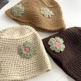 thumbnail image 2 of CoCopeaunts Women Bucket Hat Knitted Thick Fisherman Hat Winter Fashion Cute Outdoor Warm Handmade Hook Flower Ladies Bucket Cap, 2 of 8