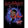 thumbnail image 2 of Boys' Husky Marvel Spider-Man: Into the Spider-Verse Miles Morales Splat  Graphic Tee Black Medium, 2 of 5