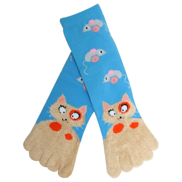 Download ToeSox - Animal Design Fuzzy Cozy Long Toe Socks - Walmart ...