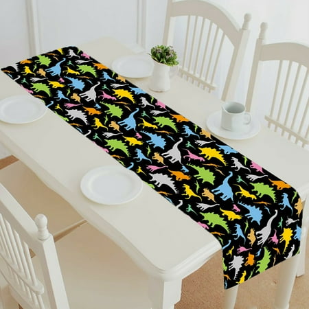 

ECZJNT Dinosaur Pattern table runner table cloth tea table cloth 14x72 inch