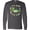 Charcoal Grey, variant on Inktastic Praying Mantis with Flowers and Leaves Long Sleeve T-Shirt