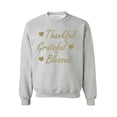 thumbnail image 1 of Awkward Styles Thankful Grateful Blessed Christmas Sweatshirt Thanksgiving Holiday Sweatshirt Christmas Sweater Thankful Grateful Blessed Religious Holiday Sweater Christmas Sweatshirt for Men Women, 1 of 5