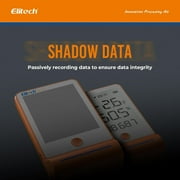 Elitech GSP-6 Bluetooth Data Logger Temperature Humidity with Shadow Data 100000 Points Data Storage Export, Pharmacy Vaccine DDL Calibration Certificate, MAX MIN AVR MKT GSP-6 with dual probe TE/THE