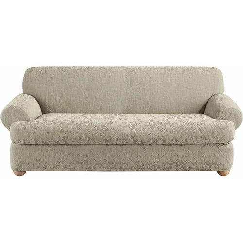 Sure Fit Stretch Jacquard Damask TCushion Sofa Slipcover