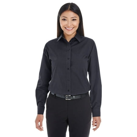 Devon & Jones Ladies' Crown Woven Collectionâ„¢ Striped Shirt