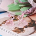 thumbnail image 3 of 10Pcs Luminous Bunny Colorful Glowing in The Dark Miniature DIY Resin Craft Ornament Cute Resin Rabbit Statue Model Phone Case Decor Small Gift, 3 of 4
