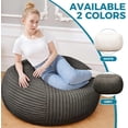 thumbnail image 7 of Bean Bag Chairs for Adults，Bean Bag Chair with Filler Included，Detachable and Washable Flannel Cover, Round Fluffy Sofa Chair Filled with Memory Foam, Suitable for Gaming, Bedroom (Grey), 7 of 7