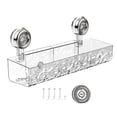 thumbnail image 1 of Youkk ABS Shower Shelf Rack With Detachable Basket For Easy Cleaning Made Of Transparent Bathroom Storage transparent rectangle, 1 of 6