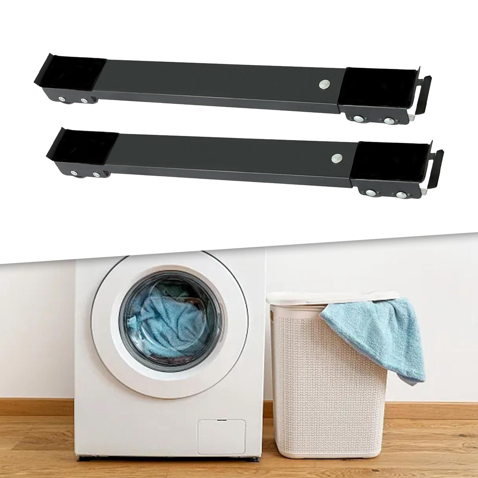 Baoblaze Appliance Rollers Mobile Roller Adjustable 17.7"-27.5" Easy to Move Refrigerator Black