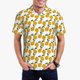 thumbnail image 1 of Balery Yellow Pears Camisa Polo de Hombre con Estampado, de Manga Corta y Tejido Medio, Camisa Tipo Golf Polo-Medium, 1 of 6