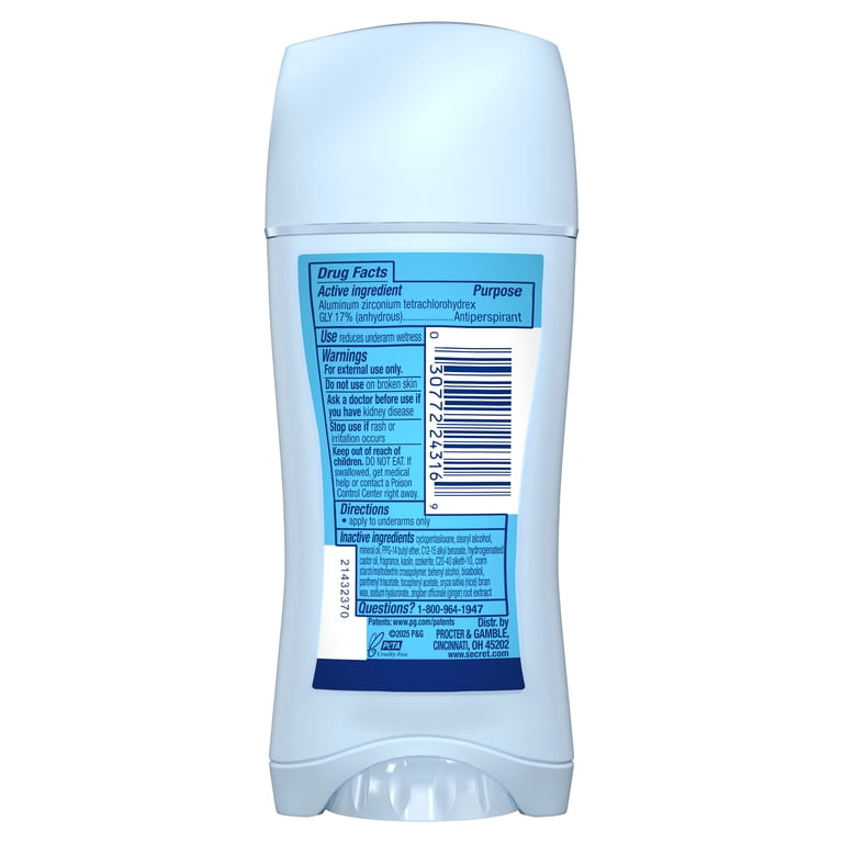 Secret Fresh Invisible Solid Antiperspirant & Deodorant for Women