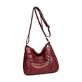 thumbnail image 1 of Bolso de hombro de cuero Bolso de mensajero Correa Monederos y bolsos de mano Rojo Zulema Bolso monedero, 1 of 8