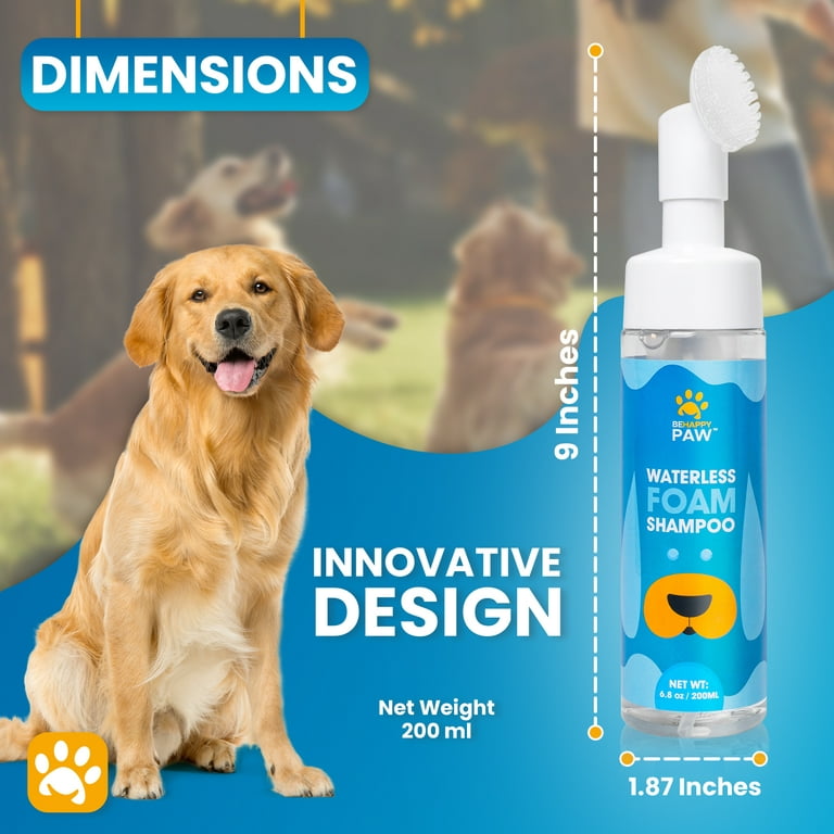Pet Paw Cleaner for Dogs & Cats, No-Rinse Cats Dogs Feet Foam Cleaning  Silicone Pet Grooming Brush Waterless Shampoo Paw Cleaner for Dogs, Cats,  Pets